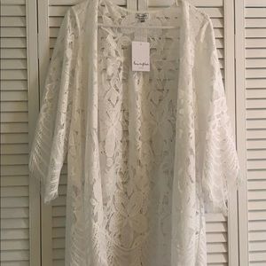 White lace cardigan